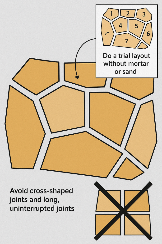 Laying Polygonal Slabs: Here's How It Works